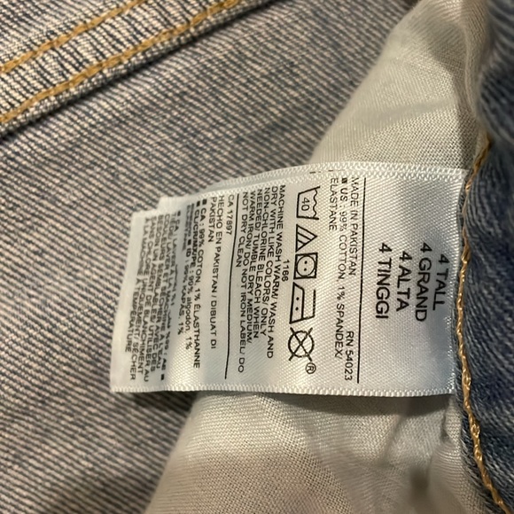 Old Navy size 4 extra high rise tall wide leg jeans - Picture 4 of 7